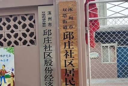 涿州双塔街道邱庄社区居委会附近小区有哪些？