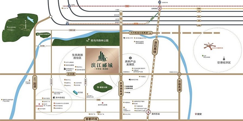 涿州滨江郦城区位图