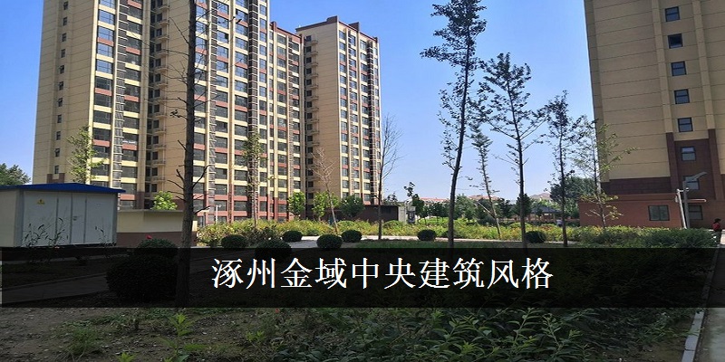 涿州金域中央建筑风格