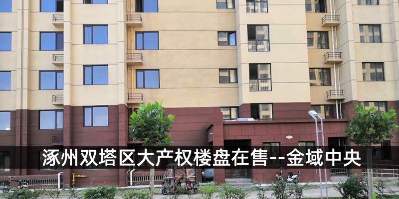 涿州双塔区大产权楼盘在售--金域中央