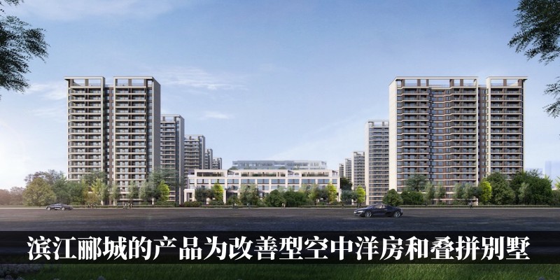 滨江郦城的产品全部为改善型空中洋房和叠拼别墅