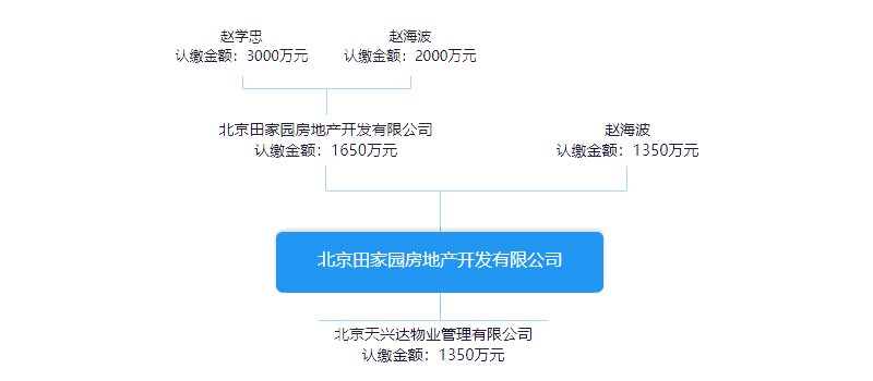 田家园房地产公司的实际控制人