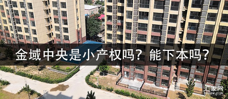 金域中央是小产权吗？能下本吗？