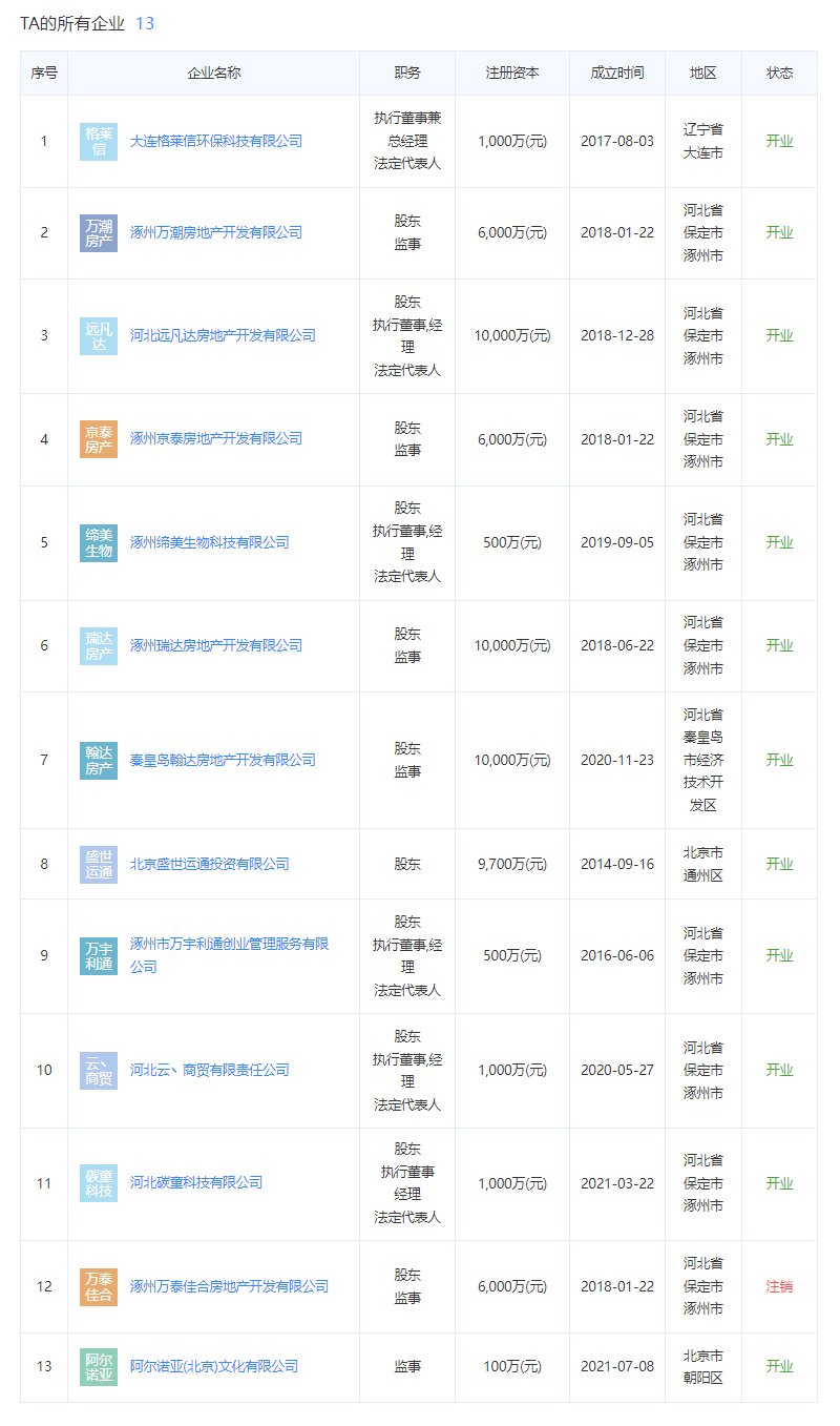 学府澜湾二期开发商股东丁达关联公司