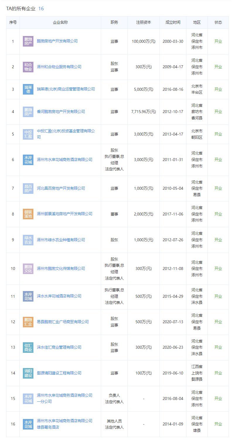 九里京城物业公司大股东关联公司