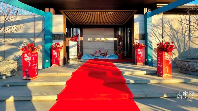 上河天著交房现场售楼处正门(2021-12-28)