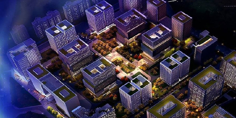 创享城夜景效果图