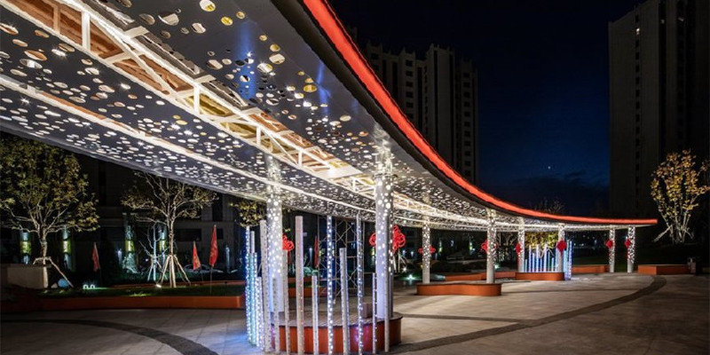 涿州房产夜景实景图