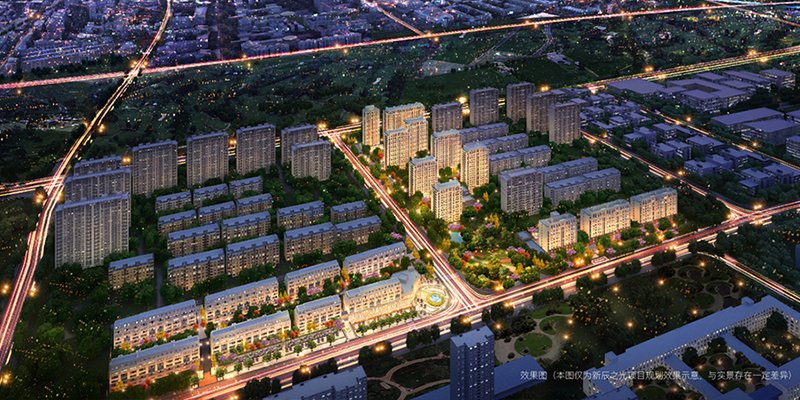 万科新辰之光效果图(夜景鸟瞰)