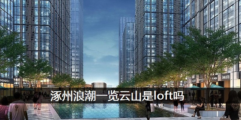 涿州浪潮一览云山是loft吗