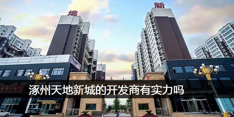涿州天地新城的开发商有实力吗