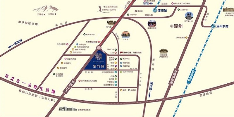 涿州紫竹园位置