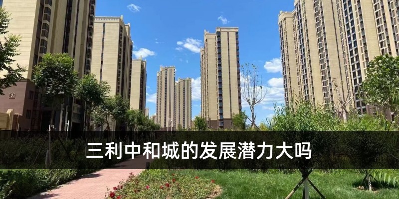 三利中和城的发展潜力大吗