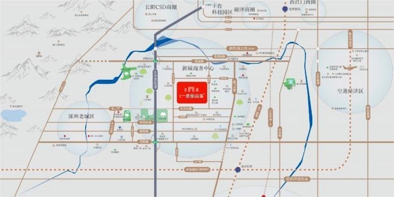 涿州浪潮一览周边有学校和公园