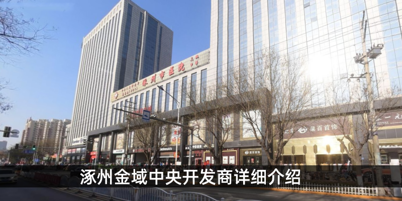 涿州金域中央开发商详细介绍