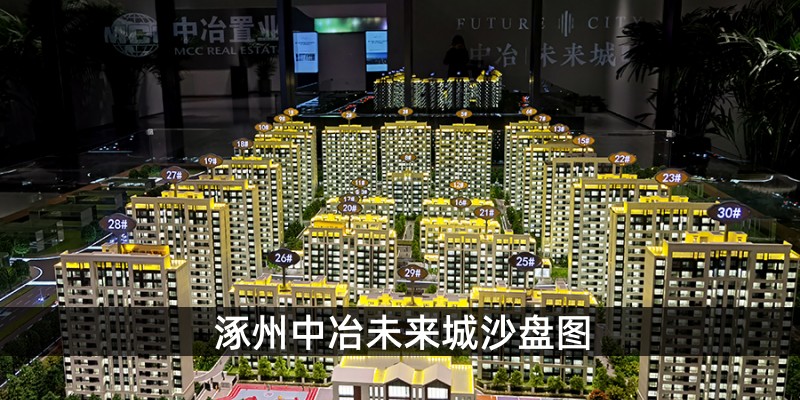 涿州中冶未来城沙盘图