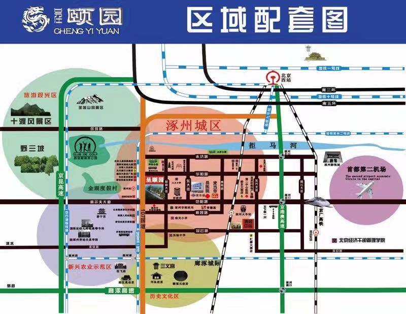 涿州呈颐园区域配套图