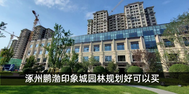 涿州鹏渤印象城园林规划好可以买