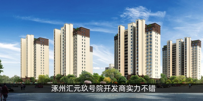 涿州汇元玖号院开发商实力不错