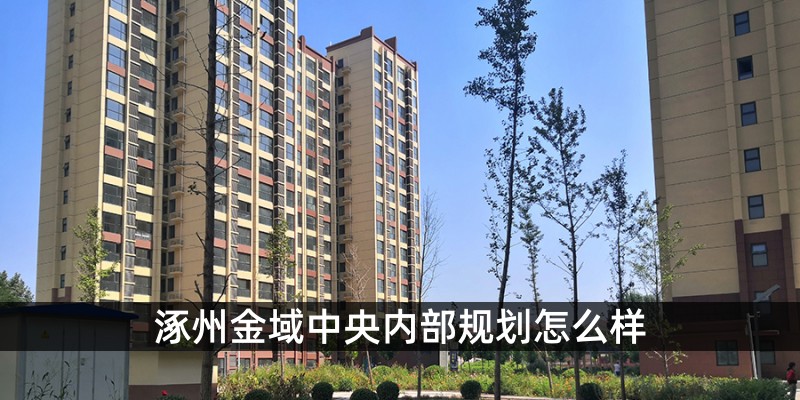 涿州金域中央内部规划怎么样