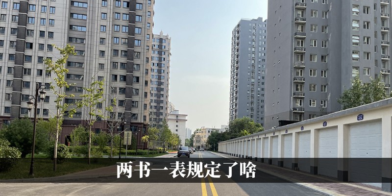 两书一表规定了啥