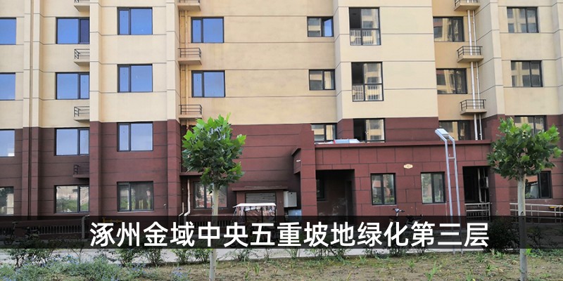 涿州金域中央五重坡地绿化第三层