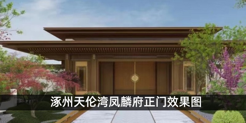 涿州天伦湾凤麟府正门效果图