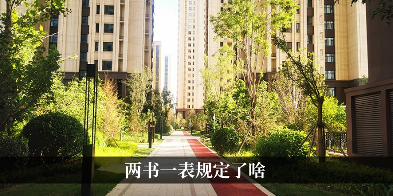 两书一表规定了啥