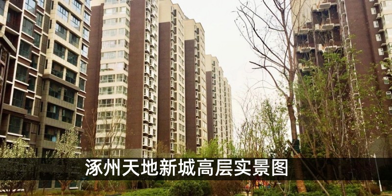 涿州天地新城高层实景图