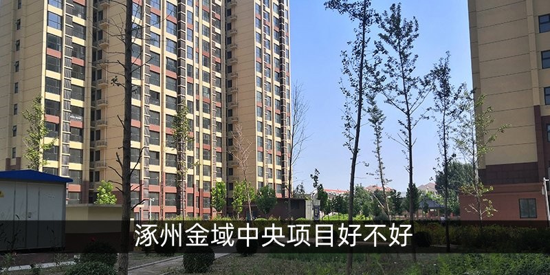 涿州金域中央项目好不好