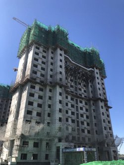 涿州华远海蓝城二期2021年10月工程进度(22#楼施工至地上18层)
