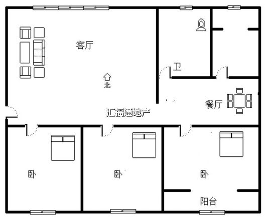 涿州双塔区装饰公司家属院(四建家属院)3室2厅房源信息第3张图片
