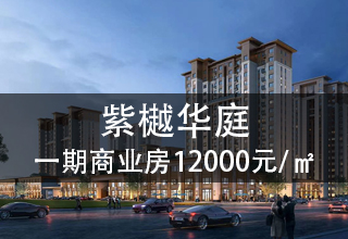 12月7日，紫樾华庭一期推出3套商业房单价12000元/㎡