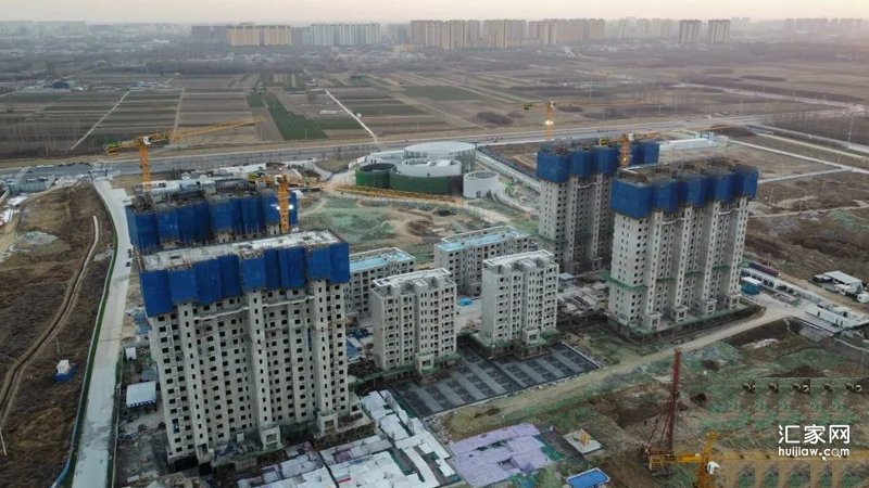 涿州华侨城一标段住宅楼全部顺利封顶