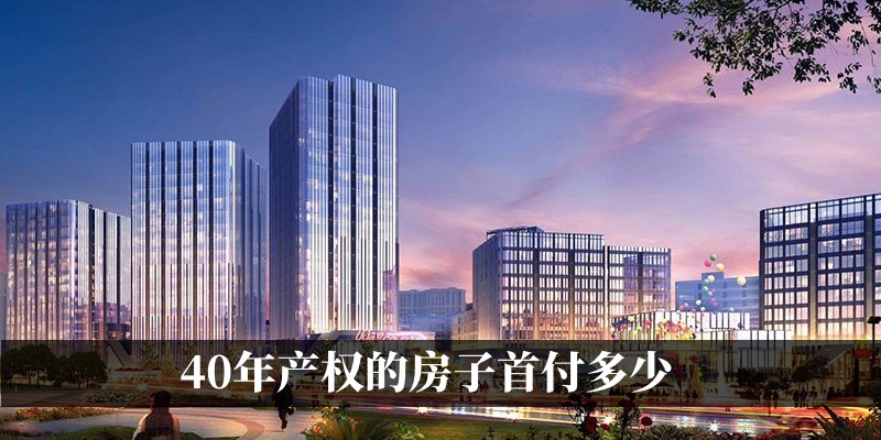 40年产权的房子首付多少