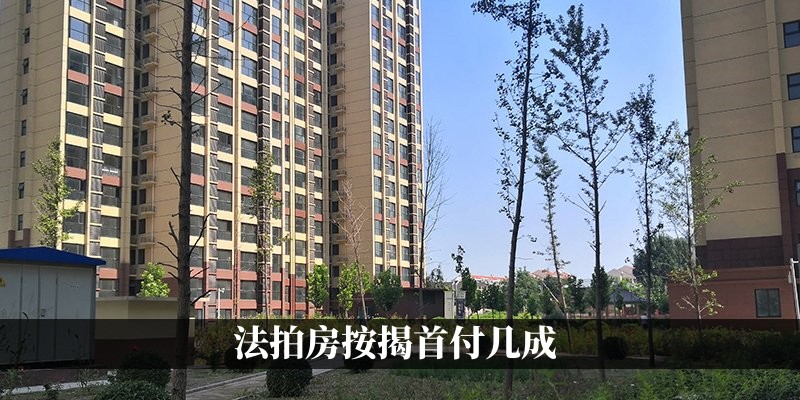 法拍房按揭首付几成
