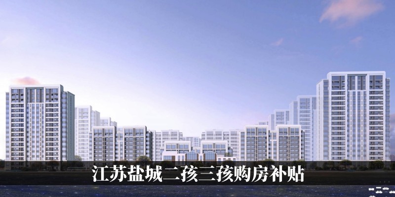 江苏盐城二孩三孩购房补贴