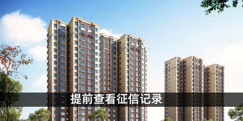 提前查看征信记录