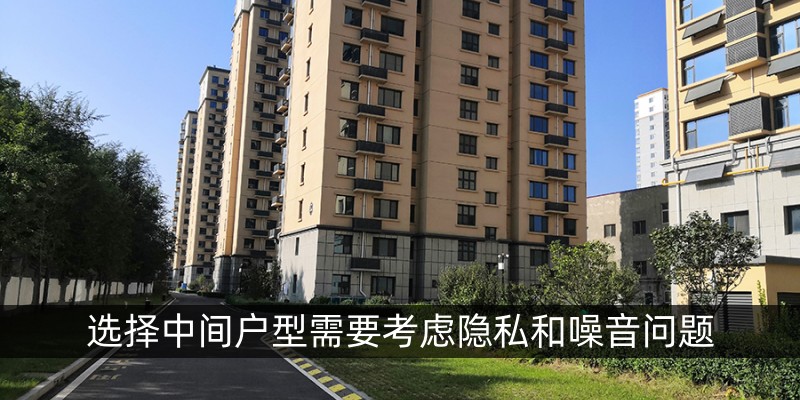 选择中间户型需要考虑隐私和噪音问题