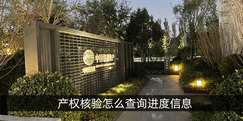 产权核验怎么查询进度信息