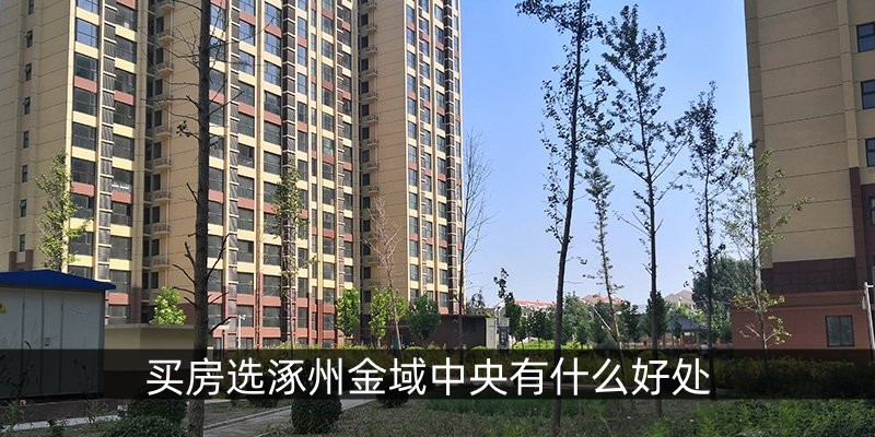 买房选涿州金域中央有什么好处