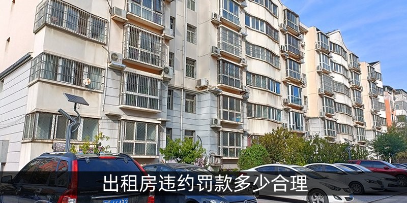 出租房违约罚款多少合理