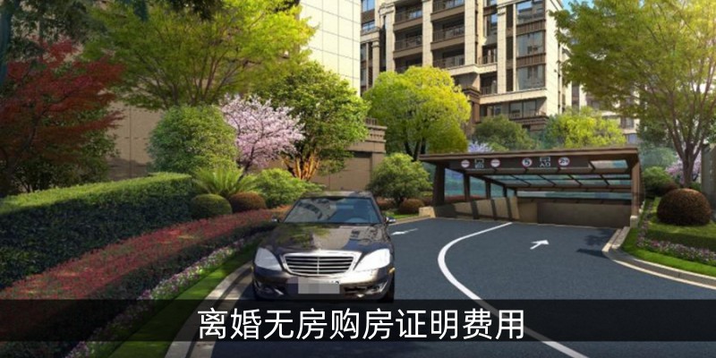 离婚无房购房证明费用