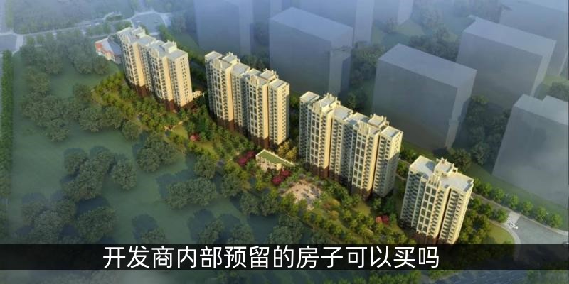 开发商内部预留的房子可以买吗
